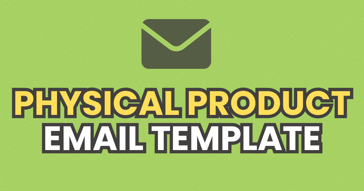 Physical Product Confirmation Email | Content Copilot
